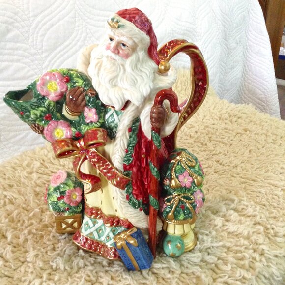 Fitz and Floyd Other - NEW OLD STOCK; Fitz & Floyd Classics; Christmas/Santa pitcher. In Box; Holiday
